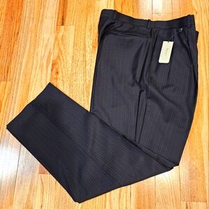 Dillards Turnbury Dress Pants, Blue Pinstripe, Size 38R, 32" Inseam, NWT